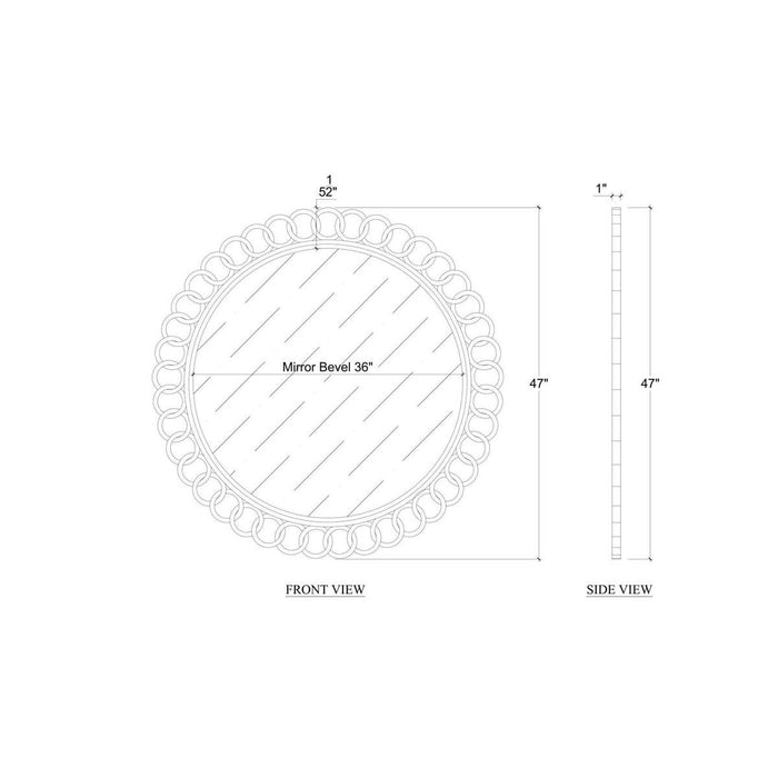 Bramble - Rosette Mirror - BR-29113 - GreatFurnitureDeal