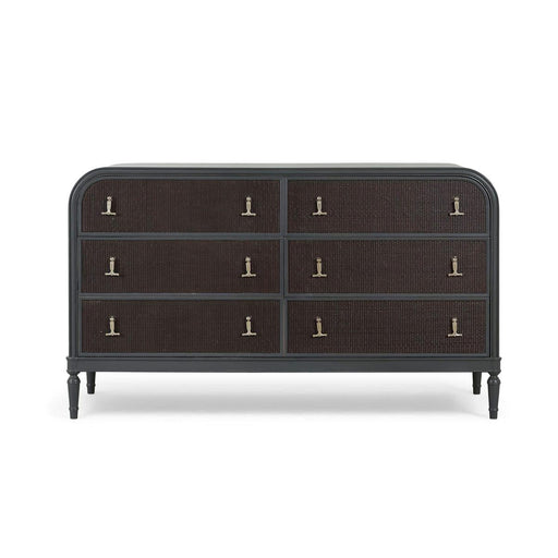 Bramble - Langford 6 Drawer Dresser w/ Rattan - BR-29117 - GreatFurnitureDeal
