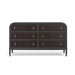 Bramble - Langford 6 Drawer Dresser w/ Rattan - BR-29117 - GreatFurnitureDeal