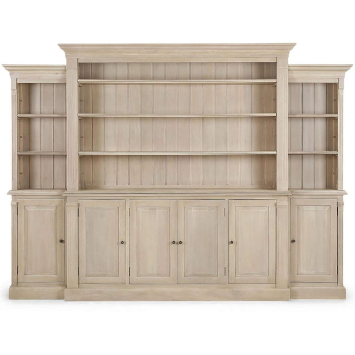 Bramble - French Hens Media Cabinet w/ Glass Shelves on Sides - BR-29118 - GreatFurnitureDeal