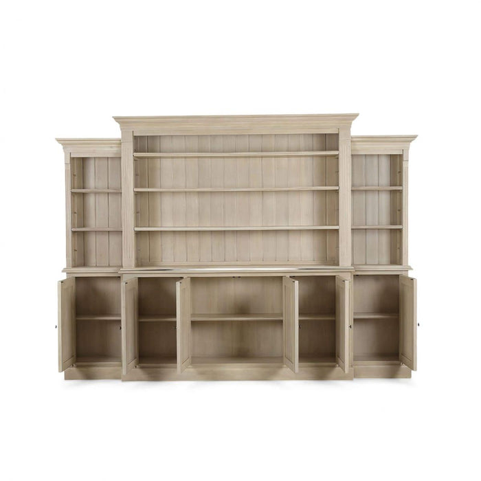 Bramble - French Hens Media Cabinet w/ Glass Shelves on Sides - BR-29118 - GreatFurnitureDeal