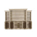 Bramble - French Hens Media Cabinet w/ Glass Shelves on Sides - BR-29118 - GreatFurnitureDeal