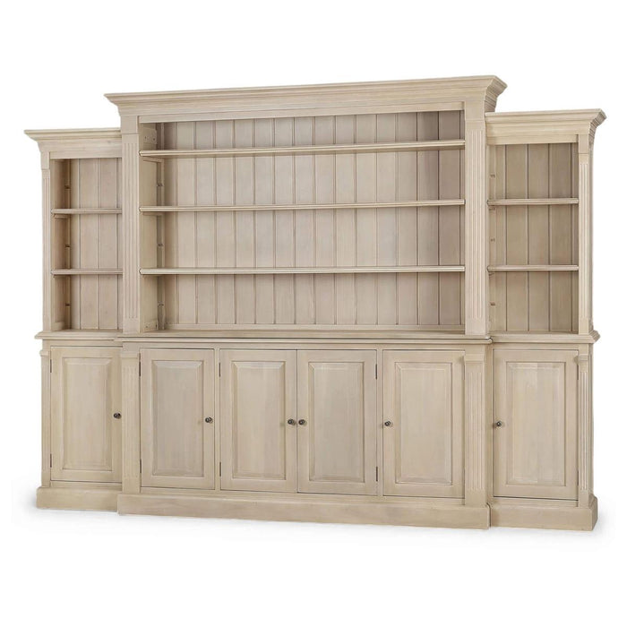 Bramble - French Hens Media Cabinet w/ Glass Shelves on Sides - BR-29118 - GreatFurnitureDeal