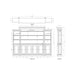 Bramble - French Hens Media Cabinet w/ Glass Shelves on Sides - BR-29118 - GreatFurnitureDeal