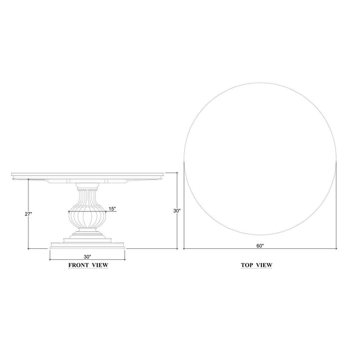 Bramble - Hayward Round Dining Table 60''- BR-29120 - GreatFurnitureDeal