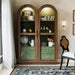 Bramble - Vannes Double Dome Display Cabinet w/ Glass Doors - BR-29127 - GreatFurnitureDeal