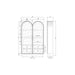 Bramble - Vannes Double Dome Display Cabinet w/ Glass Doors - BR-29127 - GreatFurnitureDeal