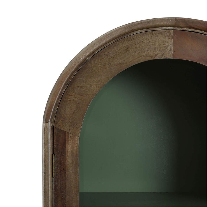 Bramble - Vannes Double Dome Display Cabinet w/ Glass Doors - BR-29127 - GreatFurnitureDeal