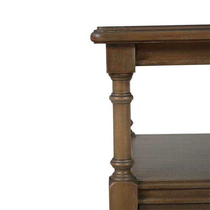 Bramble - Palmetto Side Table w/ Open Shelf & Drawer - BR-29132 - GreatFurnitureDeal