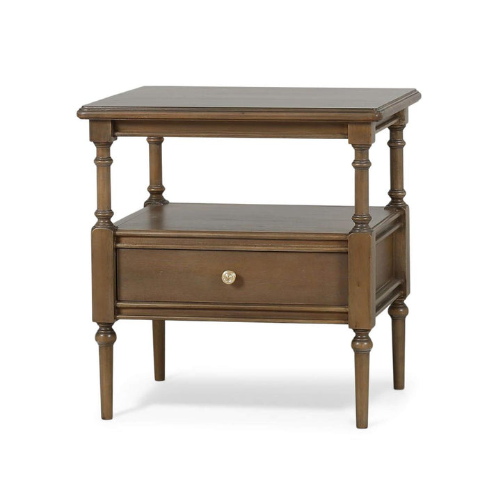 Bramble - Palmetto Side Table w/ Open Shelf & Drawer - BR-29132 - GreatFurnitureDeal