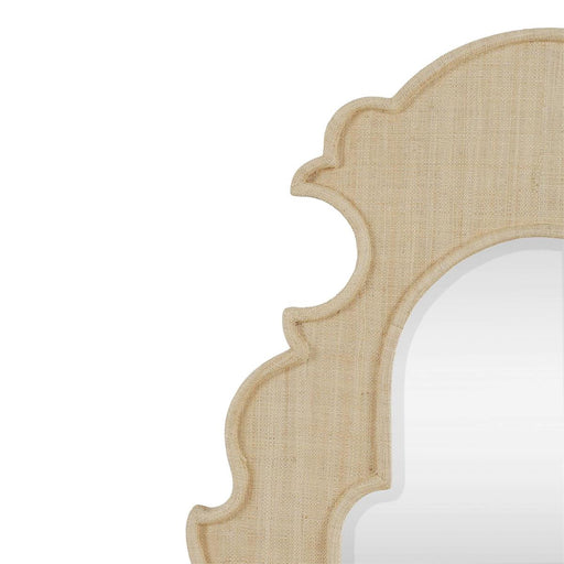 Bramble - Lotus Mirror in Raffia Raw - 29143RFRW----- - GreatFurnitureDeal
