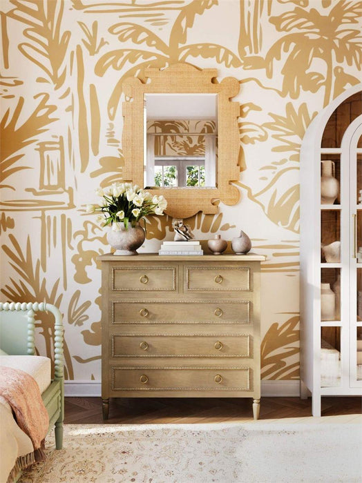 Bramble - Rodeo Mirror w/ in Rattan Natural - 29144RNAT-----