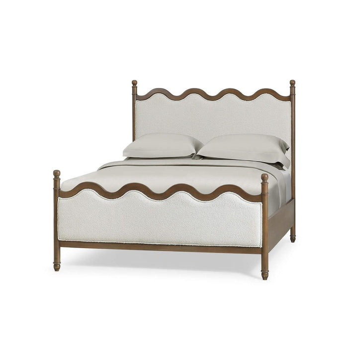 Bramble - Chloe Queen Bed in Straw Wash w/ Colorado Boucle Ivory Fabric - 29145STWSF253----