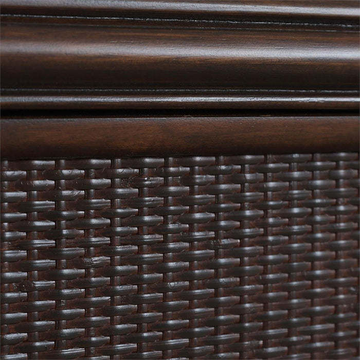 Bramble - Langford 3 Drawer Dresser w/ Rattan - BR-29148 - GreatFurnitureDeal