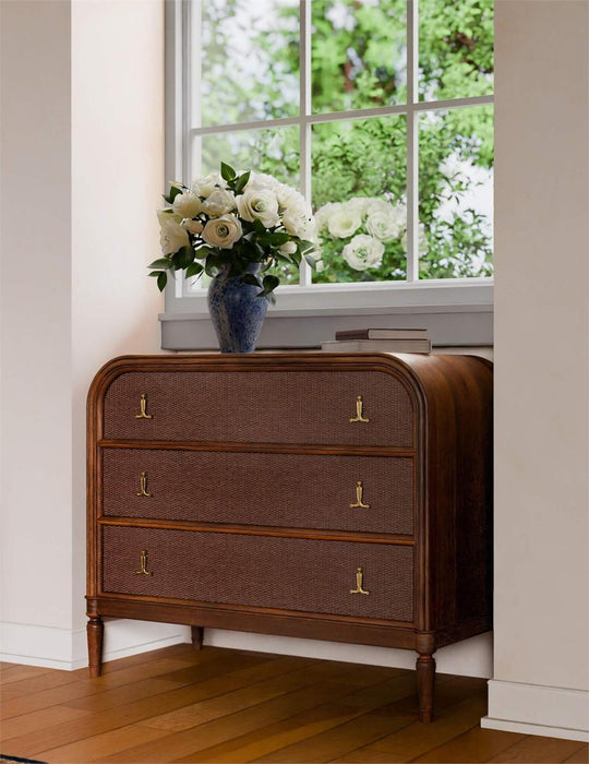 Bramble - Langford 3 Drawer Dresser w/ Rattan - BR-29148 - GreatFurnitureDeal