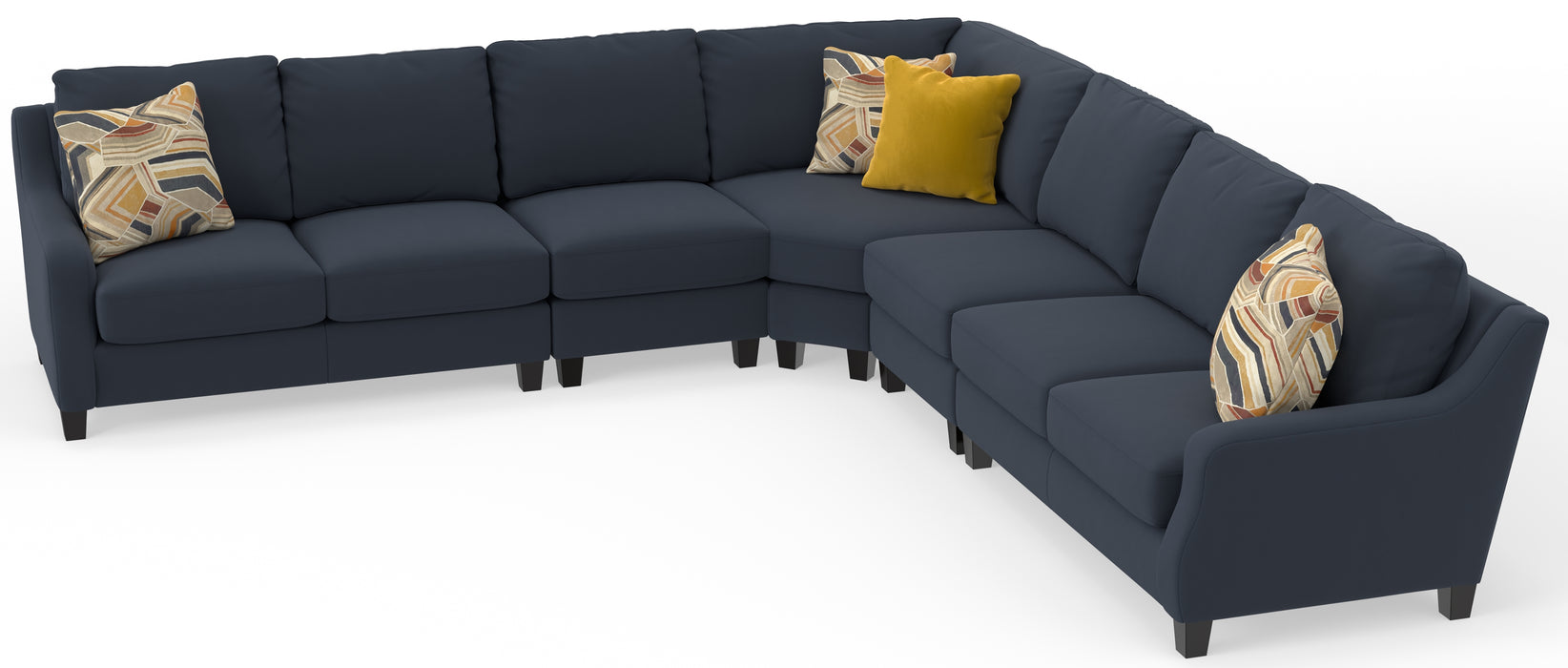 Jackson Furniture - Foley 5 Piece Sectional in Jeans - 2915-46-31-58-31-42-JEANS - GreatFurnitureDeal