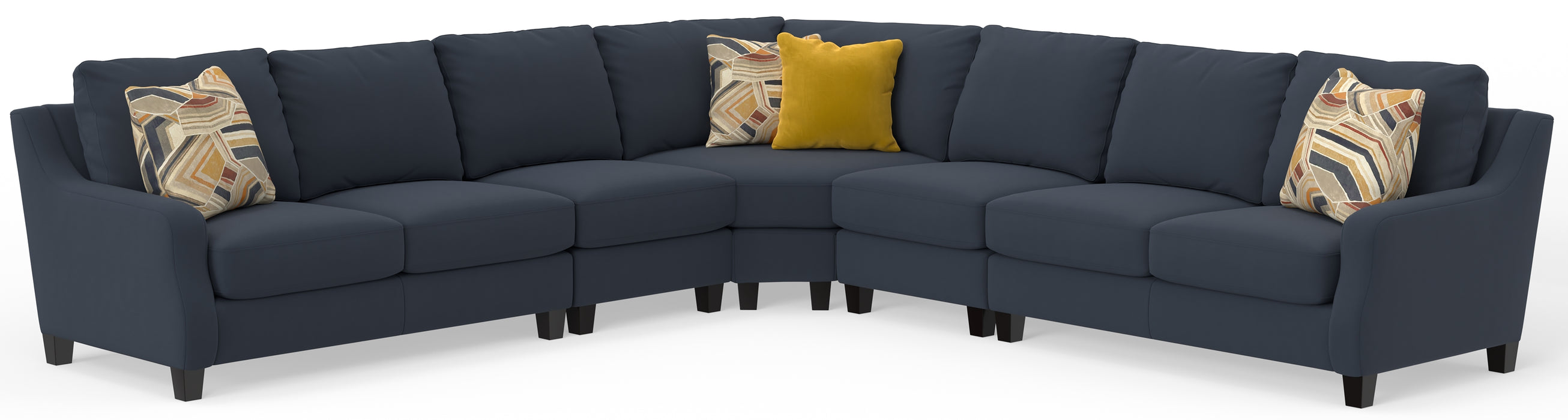 Jackson Furniture - Foley 5 Piece Sectional in Jeans - 2915-46-31-58-31-42-JEANS - GreatFurnitureDeal