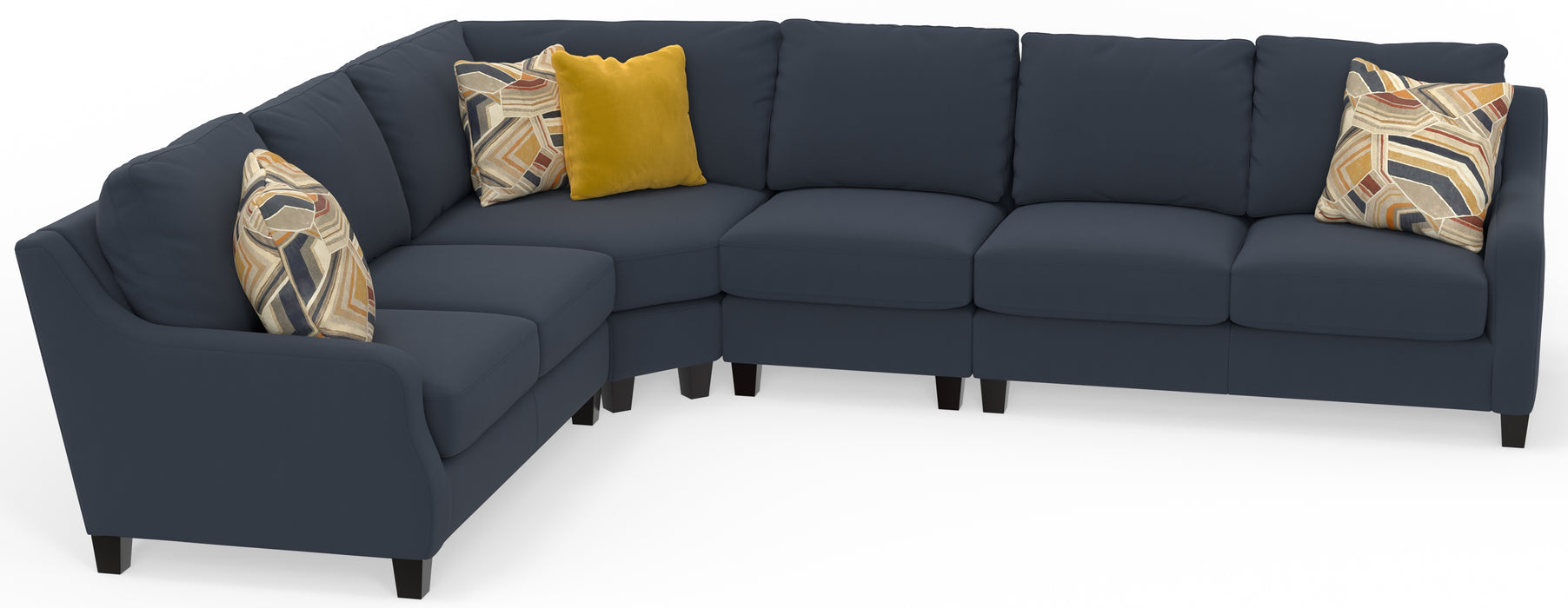 Jackson Furniture - Foley 4 Piece Sectional in Jeans - 2915-46-58-31-42-JEANS - GreatFurnitureDeal