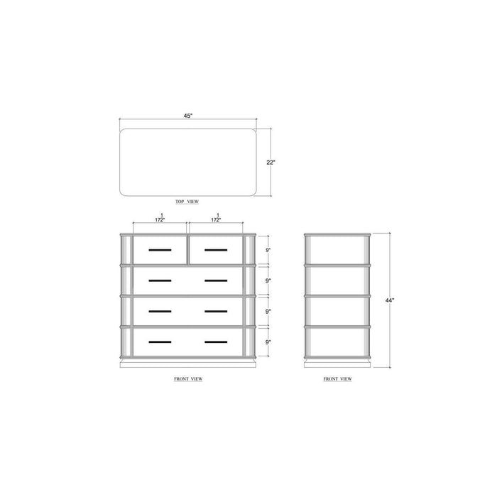 Bramble - Carmel 5 Drawer Dresser - BR-29158 - GreatFurnitureDeal