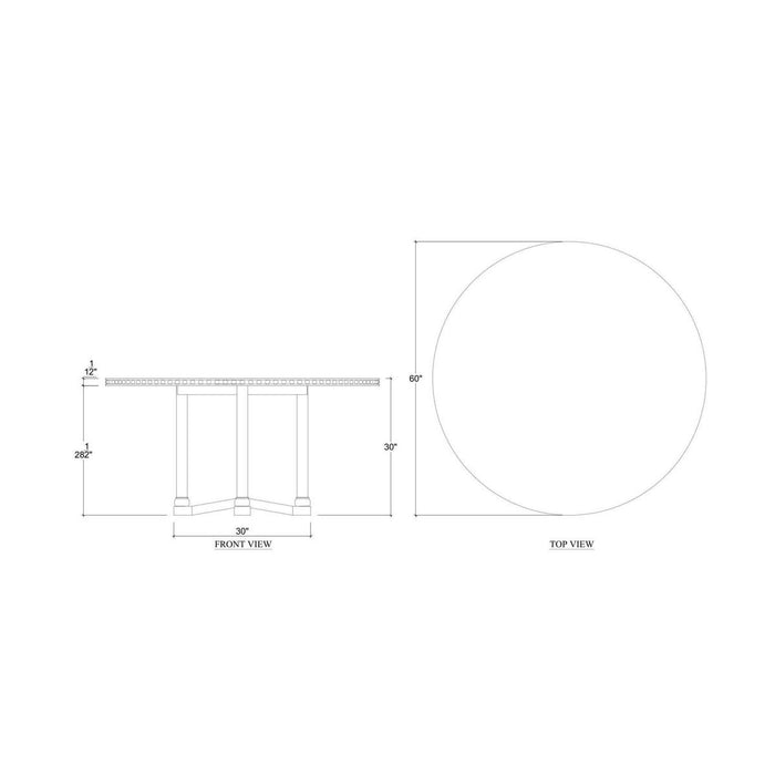 Bramble - Winchester Dining Table 60''- BR-29159 - GreatFurnitureDeal