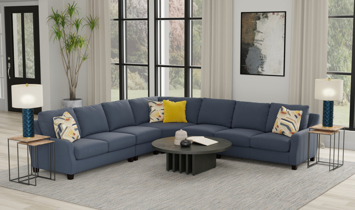 Jackson Furniture - Foley 4 Piece Sectional in Lead - 2915-46-58-31-42-LEAD-MTO - GreatFurnitureDeal