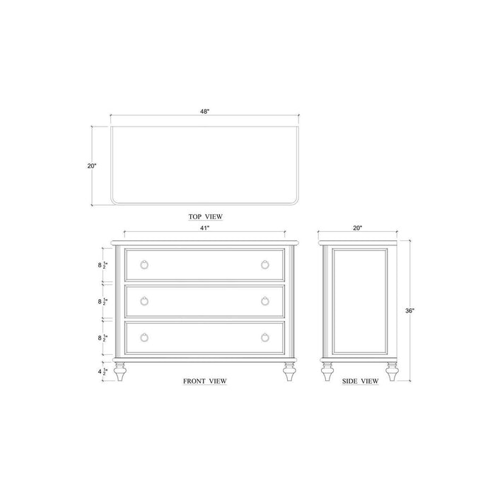 Bramble - Savannah 3 Drawer Dresser in Walnut - 29169WLT----- - GreatFurnitureDeal