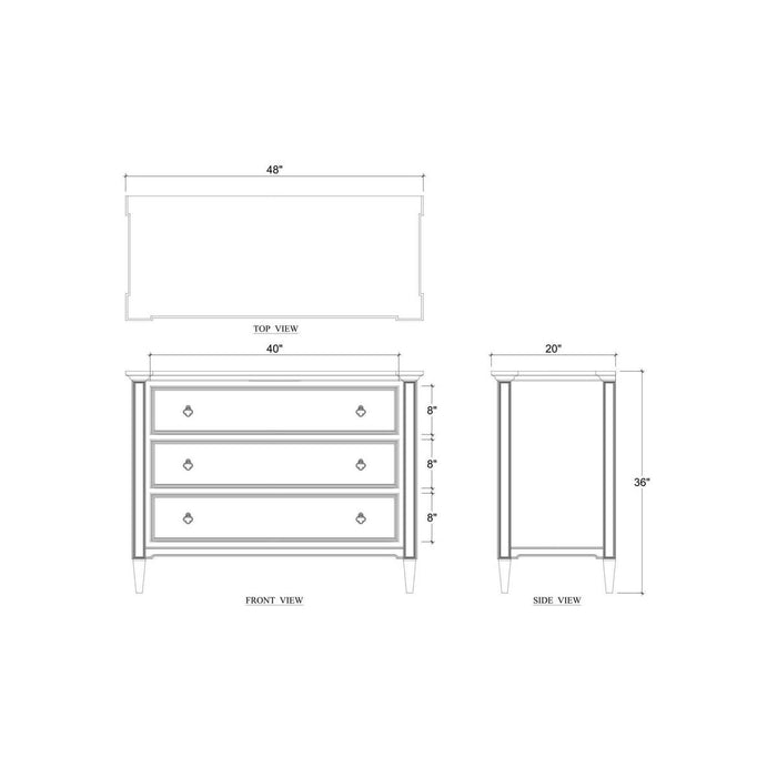 Bramble - Chinois 3 Drawer Dresser - BR-29171 - GreatFurnitureDeal