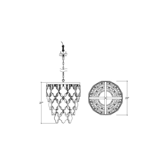 Bramble - Chinois Chandelier - BR-29172 - GreatFurnitureDeal