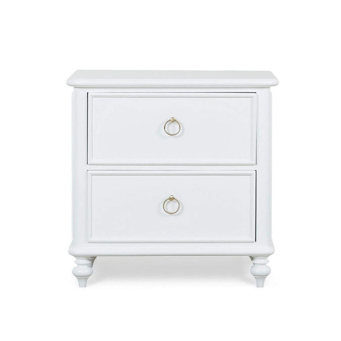 Bramble - Savannah 2 Drawer Bedside Table in Architectural White - 29173HRW----LDT - GreatFurnitureDeal