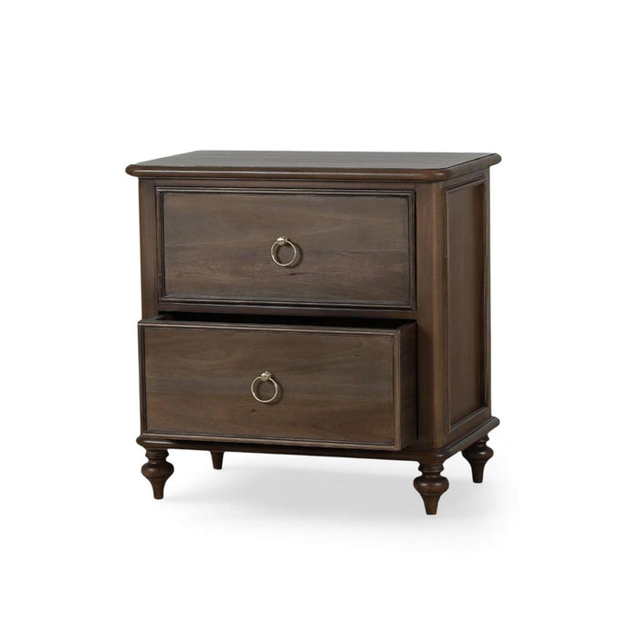 Bramble - Savannah 2 Drawer Bedside Table - BR-29173 - GreatFurnitureDeal