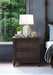 Bramble - Savannah 2 Drawer Bedside Table - BR-29173 - GreatFurnitureDeal