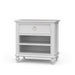 Bramble - Savannah Bedside Table w/ Open Shelf in Architectural White - 29174HRW----LDT - GreatFurnitureDeal