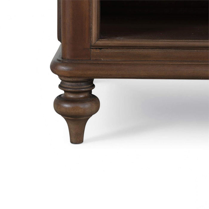 Bramble - Savannah Bedside Table w/ Open Shelf in Walnut - 29174WLT----- - GreatFurnitureDeal