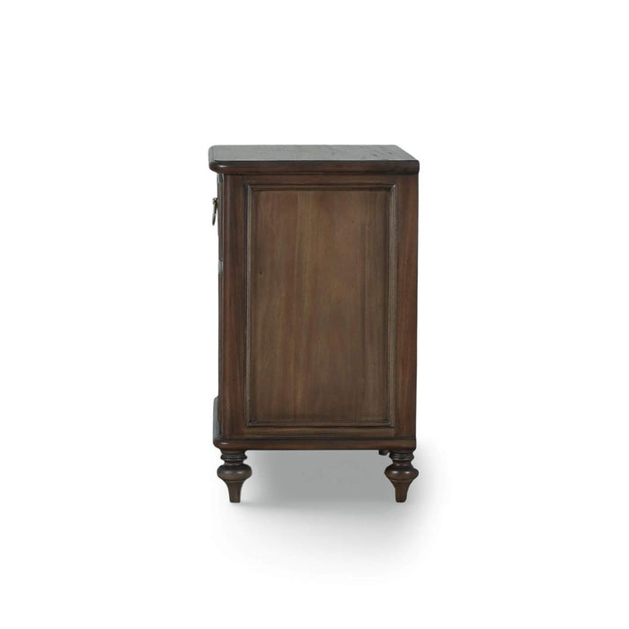 Bramble - Savannah Bedside Table w/ Open Shelf in Walnut - 29174WLT----- - GreatFurnitureDeal