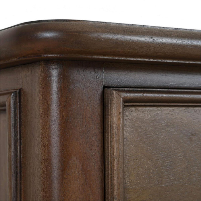 Bramble - Savannah Bedside Table w/ Open Shelf in Walnut - 29174WLT----- - GreatFurnitureDeal