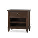 Bramble - Savannah Bedside Table w/ Open Shelf in Walnut - 29174WLT----- - GreatFurnitureDeal