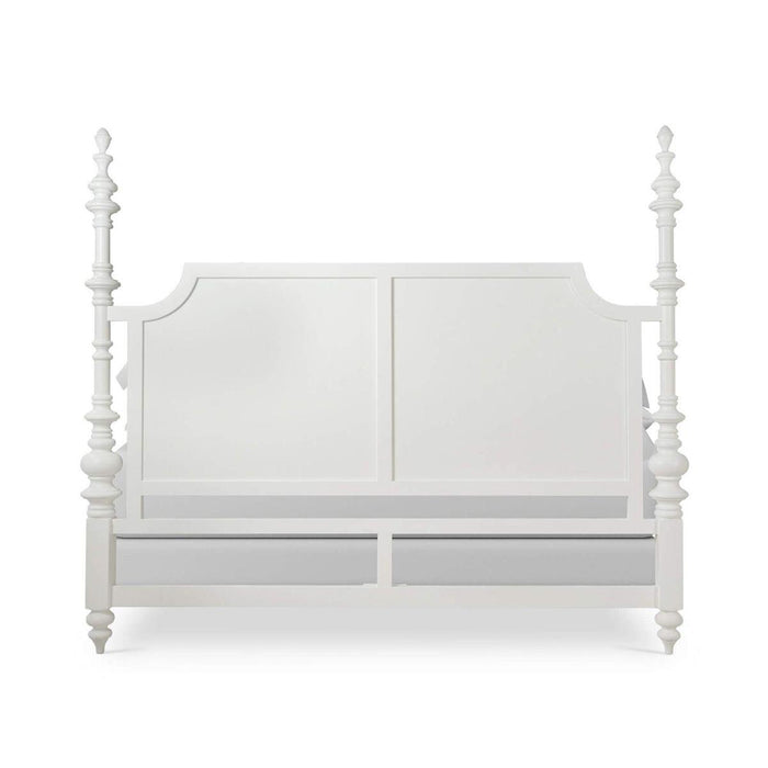 Bramble - Savannah King Bed in True White (* adjustable posters) - 29178TRW-----