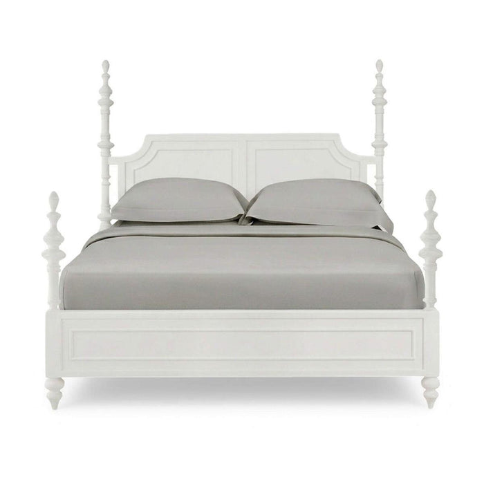 Bramble - Savannah Queen Bed in True White (* adjustable posters) - 29179TRW-----