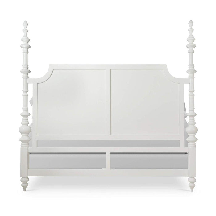 Bramble - Savannah Queen Bed in True White (* adjustable posters) - 29179TRW-----