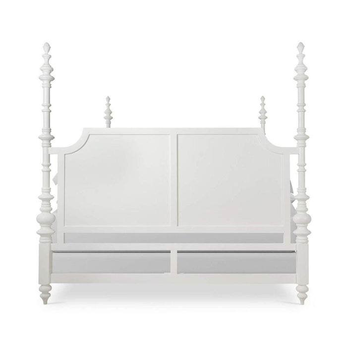 Bramble - Savannah Queen Bed in True White (* adjustable posters) - 29179TRW-----