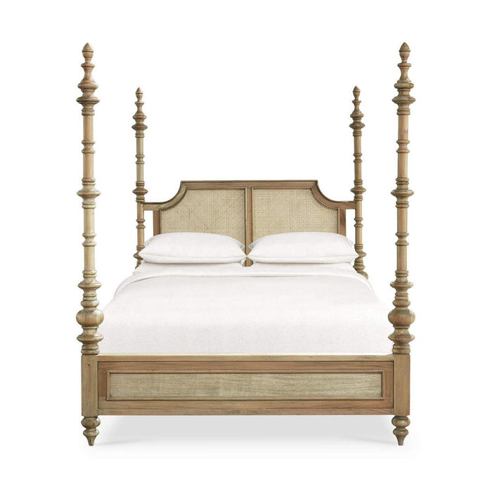 Bramble - Savannah Rattan Queen Bed (* adjustable posters) - BR-29181