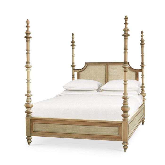 Bramble - Savannah Rattan Queen Bed (* adjustable posters) - BR-29181