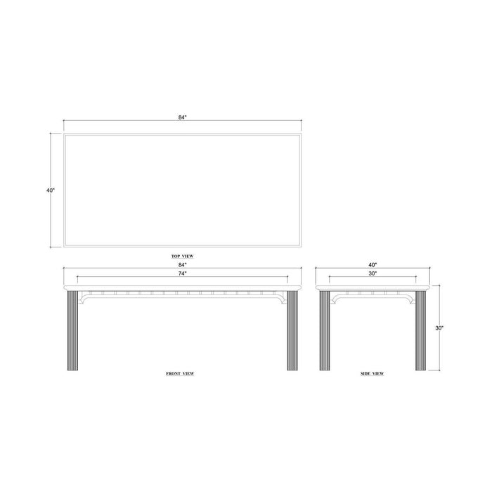 Bramble - Chinois Dining Table 84''- BR-29189 - GreatFurnitureDeal