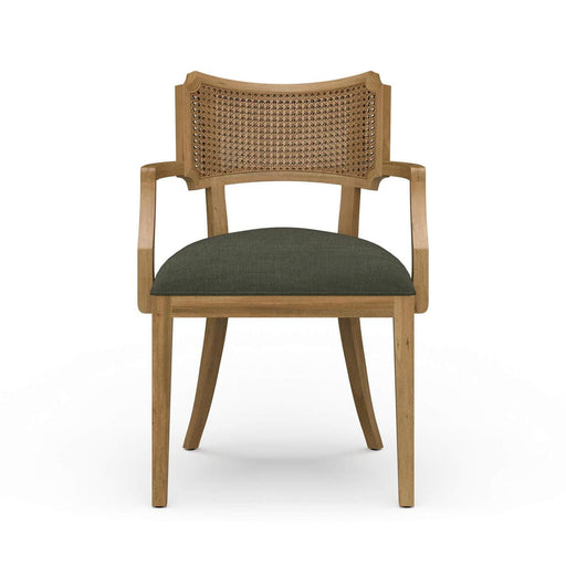 Bramble - Linea Dining Chair w/ Arms & Rattan Back - BR-29191 - GreatFurnitureDeal