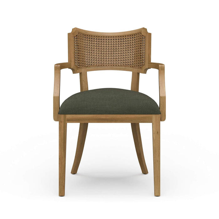 Bramble - Linea Dining Chair w/ Arms & Rattan Back - BR-29191 - GreatFurnitureDeal