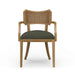 Bramble - Linea Dining Chair w/ Arms & Rattan Back - BR-29191 - GreatFurnitureDeal