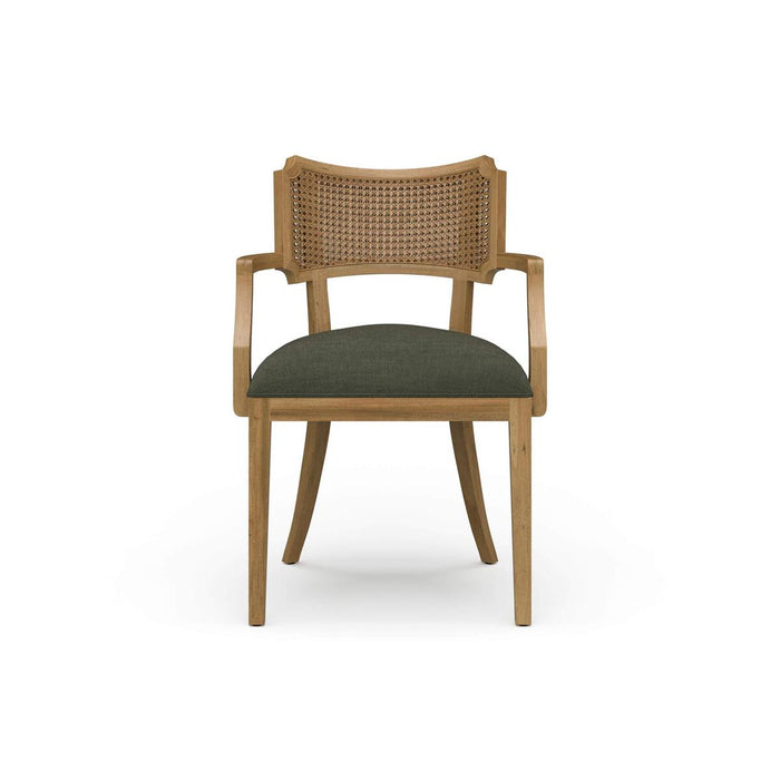 Bramble - Linea Dining Chair w/ Arms & Rattan Back - BR-29191 - GreatFurnitureDeal