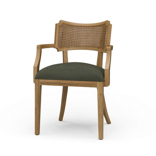 Bramble - Linea Dining Chair w/ Arms & Rattan Back - BR-29191 - GreatFurnitureDeal
