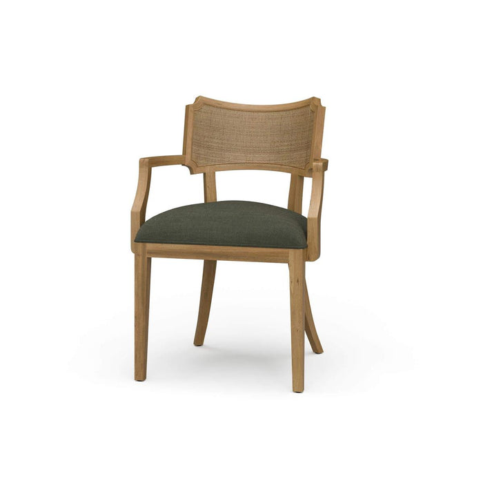 Bramble - Linea Dining Chair w/ Arms & Rattan Back - BR-29191 - GreatFurnitureDeal