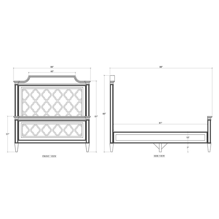 Bramble - Chinois Queen Bed - BR-29197 - GreatFurnitureDeal